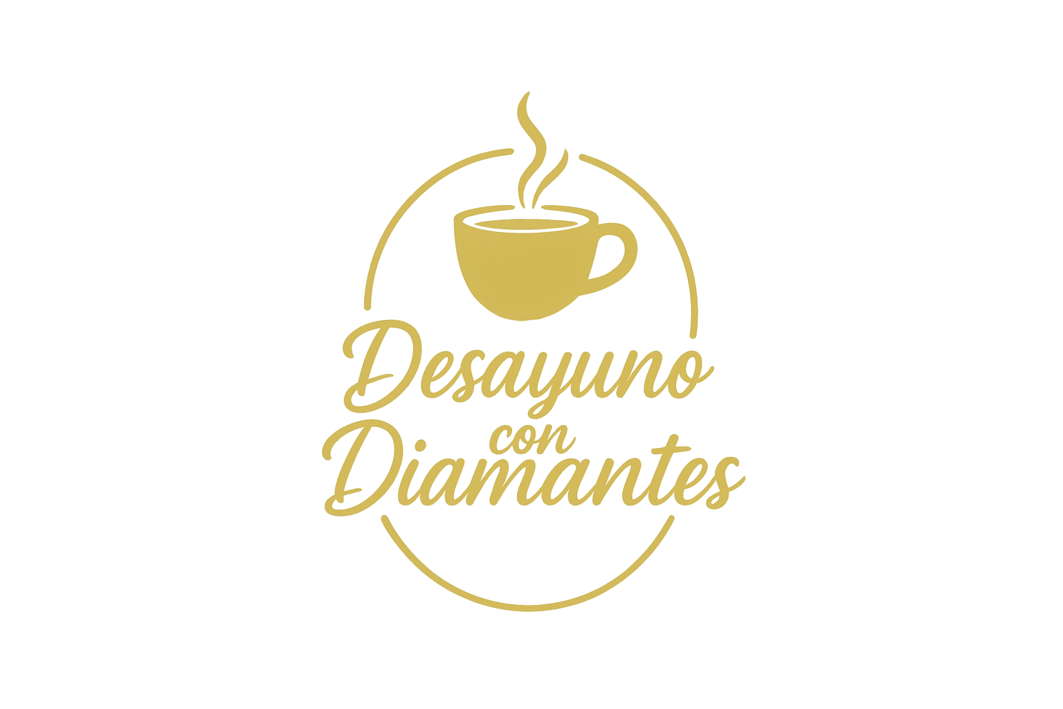 Logotipo en letras Desayuno con Diamantes
